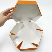 Boîte alimentaire hexagonale personnalisée du Moyen-Orient en papier, emballage jetable à emporter pour poulet, Kabsa, Bukhari, Mandi, riz, restaurant