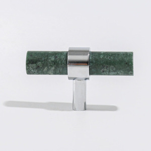 Natural Marble <b>Brass</b> Pull Handle for Cabinet Wardrobe Door Drawer-Contemporary Design Kitchen Villa Use Easy Installation - Product Image 6