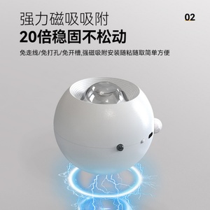 Lámparas de Pared LED Modernas para Interiores con Control Remoto, Luz Nocturna Magnética y Funciones de Emergencia para Decoración de Dormitorios - Product Image 2