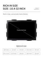 15 inch 4:3 Metalen behuizing Open Frame HMI Capacitief touchscreenmonitor Industriële automatisering TFT LCD-paneel Pc LED-display ROHS