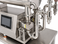 Machine de remplissage de bureau à double tête pour bouteilles et bocaux de sirop de miel, mayonnaise, confiture, pâte à tartiner au chocolat, moutarde, sauce tomate et ketchup