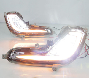 Sửa đổi dẫn <span class=keywords><strong>DRL</strong></span> ánh sáng ban ngày chạy với đèn sương mù màu vàng cho Hyundai giọng 2012-2013 xe lái xe đèn - Product Image 5