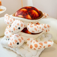 Peluche réaliste tortue de mer, jouet doux et moelleux, tortue marine en peluche pour canapé, coussin de sieste, cadeau pour enfants