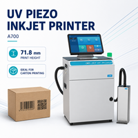 Imprimante jet d'encre piézoélectrique prix usine, hauteur d'impression 71,8 mm pour l'impression de codes-barres, codes QR, dates, numéros de lot et données variables sur boîtes en carton