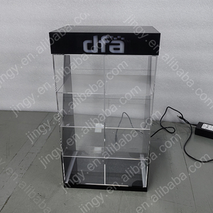 Tùy chỉnh 4-Tier LED <span class=keywords><strong>Acrylic</strong></span> hiển thị đứng cho Phụ kiện điện thoại hiện đại hơi hiển thị cho khói cửa hàng cửa hàng thuốc lá giá - Product Image 4