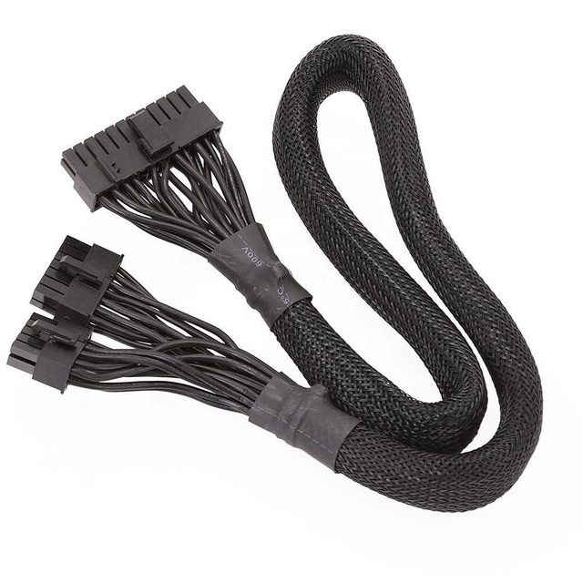 14pin 10Pin to 24 Pin ATX Power Supply Cable 20 4 Pin PSU Motherboard Sleeve for Corsair AX1500i AX1200i AX860i AX760i