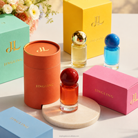 Set Botol Parfum Mini Kosong Berwarna-warni dengan Kotak Hadiah Logo Kustom Grosir