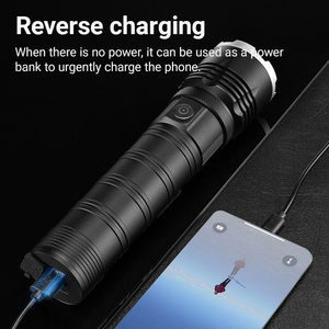 Đa chức năng zoom tầm xa đèn pin với logo Đèn pin lumens cao - Product Image 5