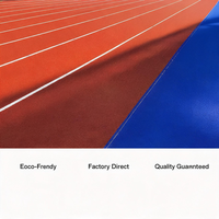 Système de revêtement de sol élastique pour piste de sport, approuvé IAAF, piste d'athlétisme de 400 m pour l'infrastructure municipale africaine