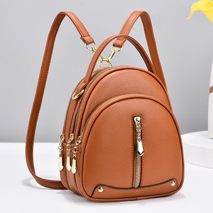 <b>Backpack</b> Female New <b>Backpacks</b> for Women <b>Black</b> Travel <b>Backpack</b> Soft Leather <b>School</b> Bags for Teenage Girls - Product Image 2