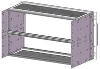 RDEKONO Rack Mobile 19 pouces PXI Chassis 19 pouces 3U Rack and Pinion Enclosure Rackmount PC Case 3U Cabinet