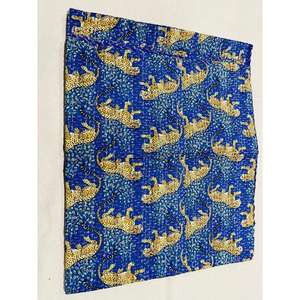 Colcha Kantha artesanal de algodón con estampado a mano y capas de algodón suave para ropa de cama decorativa - Product Image 6