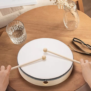 Wholesale <b>Hand</b> <b>Drum</b> 8 Inches Including Drumsticks Orff Percussion for Kids <b>Hand</b>-Beaten <b>Drum</b> - Product Image 4