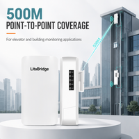 Pont sans fil extérieur 2,4 GHz 300 Mbps pour ascenseur, 802.11b/g/n, antenne 8 dBi IP65, CPE point à point 500 m pour ascenseur et vidéosurveillance
