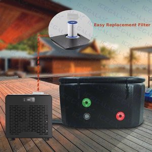 Untuk Icegalax WiFi-Controlled 0.3HP/0.5HP/0.8HP Cold Plunge Ice Bath <span class=keywords><strong>Therapy</strong></span> Chiller Peralatan Pendingin Air Luar Ruangan Filter OEM - Product Image 4