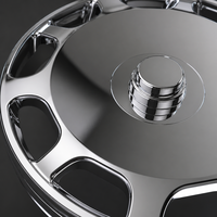 Nouvelle jante de voiture monobloc en alliage d'aluminium forgé, design Dish 8, finition chrome miroir, logo personnalisé, 16-22 pouces, 5x114.3