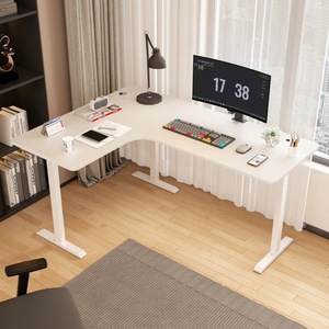 Scrivania Angolare Moderna a L con Sollevamento Elettrico, Doppio Motore, Mobile, per Casa, E-Sports, Ufficio, Computer, Regolabile in Altezza, Capacità di Carico 100kg - Product Image 4