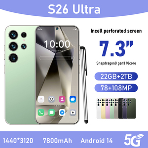 Original S26 siêu điện thoại thông minh 22GB + 2TB 5G Dual Sim 108mp phía sau HD 7.3 inch <span class=keywords><strong>Android</strong></span> 14 100W nhận dạng khuôn mặt Deca Core Tây Ban Nha - Product Image 4