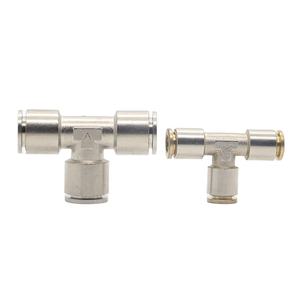 Connecteurs de tuyau mâles à raccord rapide en laiton massif série <span class=keywords><strong>MPE</strong></span> 4mm 6mm 8mm 10mm 12mm, raccord d'air en nylon à 3 voies - Product Image 2