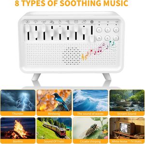 Máquina de Sonido Blanco para Dormir Bebés con Luz Nocturna y Reproductor de Sonidos Naturales - Product Image 2