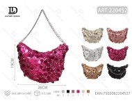 Women's Large <b>Sequin</b> Pillow Crossbody <b>Bag</b> For Evening Party - Product Image 1