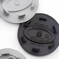Cache-moyeux de roue de voiture étanches en ABS finition chromée 62 mm 63 mm avec protection et décoration