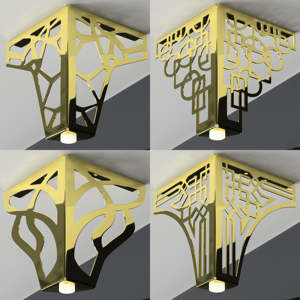 가구 발 럭셔리 북유럽 현대 강철 철 황동 TV 스탠드 의자 찬장 캐비닛 골드 금속 소파 다리 가구 - Product Image 2