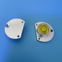 Niveau à bulle horizontal REALMAX avec indicateur à billes liquides 28*8.5mm, boîtier en aluminium, pour station totale, niveau à bulle rond
