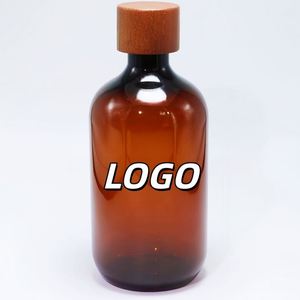 New 500ml PET Plastic Essential <b>Oil</b> <b>Bottle</b> Bamboo Wood Screw Lid Pure Dew Aromatherapy Liquid Orifice Reducer Pump Sprayer Seal - Product Image 1