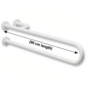 Barre de soutien renforcée gauche de 90 cm de long pour barres d'appui de sécurité dans la salle de bain - Product Image 2