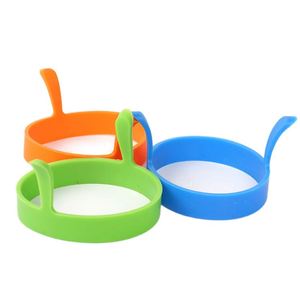 Double Handle <b>Silicone</b> Egg Ring, Round Fried Egg Mold, Pancake Shaper Kitchen Baking <b>Tool</b> - Product Image 1