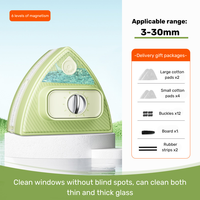 Nettoyeur de vitres magnétique professionnel réglable 3-30 mm, nettoyeur de vitres double face magnétique