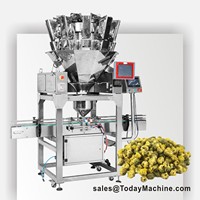 Machine de pesage, de remplissage, de scellage et d'emballage pour riz, noix, céréales, graines, haricots, chips et granulés