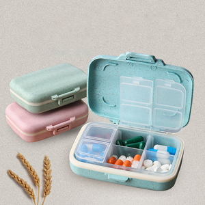 Choice Fun Custom Logo Pill Box Organizer 6 Grids Portable Pill Case Eco Friendly Medicine Pill Box