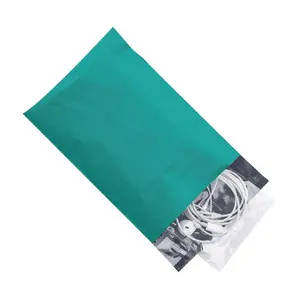 เมลห่อพลาสติกโพลีเอทิลีนหนาสีเขียวแบบสั่งทำกันน้ำบรรจุภัณฑ์ที่ทนทานสำหรับซูเปอร์มาร์เก็ตขนส่งในร้านขายของชำ - Product Image 1