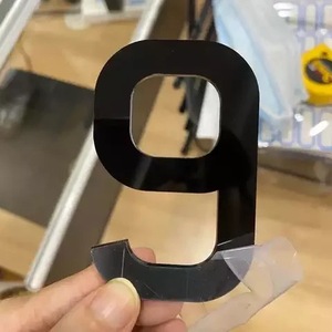 Lettres de <span class=keywords><strong>plaque</strong></span> d'<span class=keywords><strong>immatriculation</strong></span> en acrylique Gel 3D personnalisées professionnelles autocollants de voiture en plastique adhésifs 3M - Product Image 5