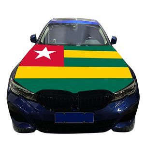 Housse de capot de voiture Togo, drapeau de capot de voiture, vente en gros, personnalisable, résistante à l'usure et durable - Product Image 5