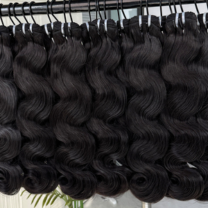 ผมเวอร์จินเวียดนามแบบเวฟธรรมชาติ สีดำธรรมชาติ เนื้อนุ่ม ลอนสวย เรียงเส้นผมอย่างดี ผมแท้แบบสองชั้น หนาแน่น สำหรับต่อผม - Product Image 3