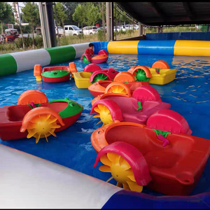 Bateau à aubes en plastique pour enfants, jouet aquatique, bateau ferry pour piscine, usage intérieur/extérieur, parc d'attractions commercial, taille S/L - Product Image 6