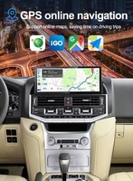 Radio Multimedia Android de 12.3 Pulgadas para Toyota Land Cruiser LC200 2007-2020, Unidad Principal de Navegación con Carplay, Monitor, Nueva Actualización
