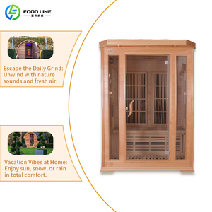Sauna Infrarroja para Exteriores con Vestuario, para 1-3 Personas - Product Image 4