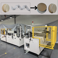 Machine d'emballage entièrement automatique CE pour emballer les plateaux à gâteau en carton ondulé, les tampons en papier plats, les bandes de papier colorées à bords arrondis