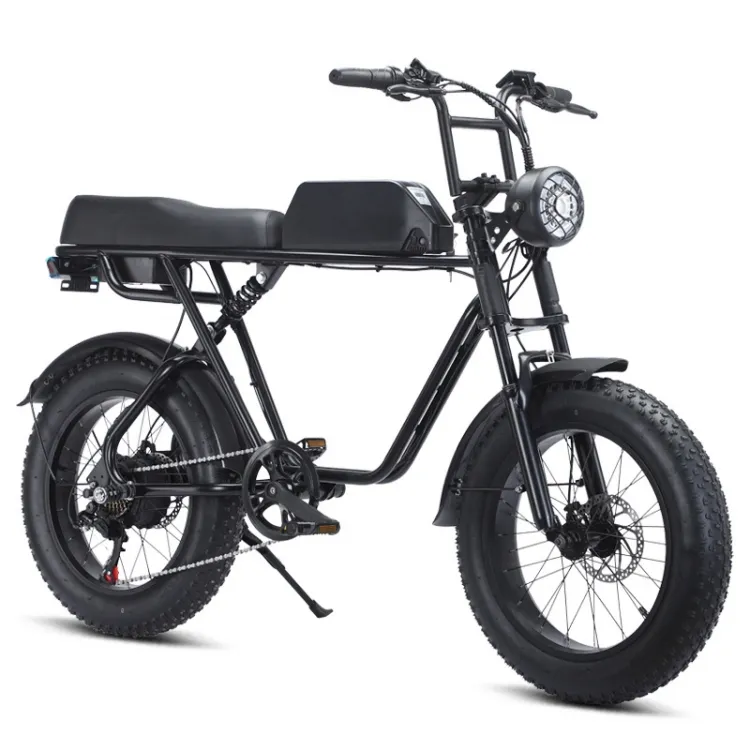 도매 듀얼 서스펜션 E 자전거 48V 고 탄소 강철 프레임 전기 지방 자전거 성인용