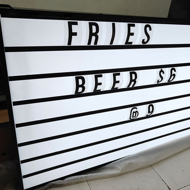 Custom Message Board Changeable Price Sign Cinema Marquee Letter Board Movie Theatre Sign Light up Light Box Letter Marquee Sign