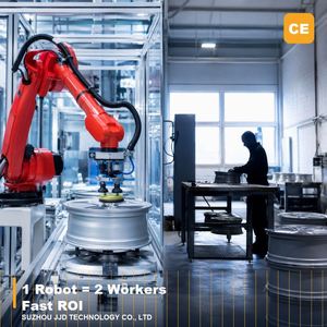 หุ่นยนต์อุตสาหกรรม 6 แกน น้ำหนัก 50 กก. แบบครบวงจร สายการผลิตขัดเงาล้อแม็กซ์ 2550 มม. โซลูชัน CNC สำหรับการโหลดและขนถ่าย ได้รับการรับรองมาตรฐาน CE - Product Image 5