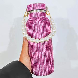Wholesale 350ml 500ml 750ml 1000ml Sparkling Diamond Vacuum <b>Flask</b> Bling Rhinestone Stainless Steel Bling Diamond Water Bottle - Product Image 5