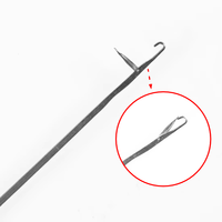 Karpfenangel-Zubehör aus ABS-Material, Langlebige Hochsichtbare Gelbe Geflochtene Haarnadel für Süßwasser-Angeln im See