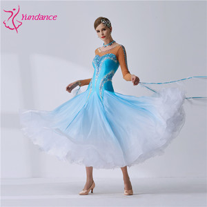 Vestido de Baile de Salón Negro con Encaje Sexy para Mujer, Manga Larga, para Vals, <span class=keywords><strong>Tango</strong></span>, Competencia de Baile, <span class=keywords><strong>Ropa</strong></span> de Actuación, Modelo B-19435 - Product Image 2