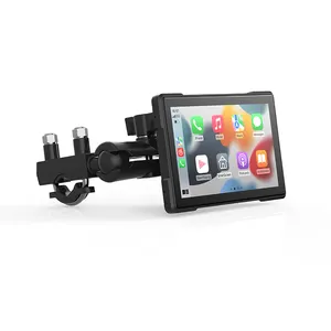 5 pulgadas M528 2.5D 480*1280 pantalla táctil destacada impermeable/Dashcam/DVR GPS para motocicleta con carplay y Android Auto