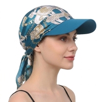 Chapeau pare-soleil bohème pour femme avec bandana à motif cachemire, turban pré-noué, foulard et couvre-chef intégrés, idéal pour la plage et les activités de plein air